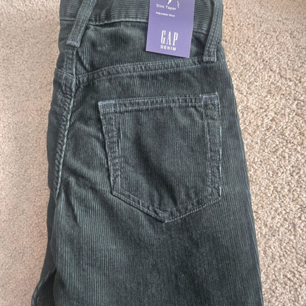 Green corduroy pants Gap